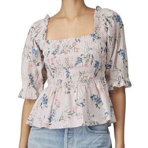 SAYLOR Clover Floral Smocked Top SIZE‎ MEDIUM